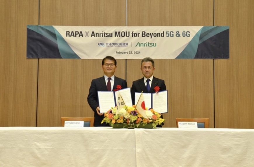 RAPA AND ANRITSU COLLABORATE ON B5G/6G TECHNOLOGY VERIFICATION